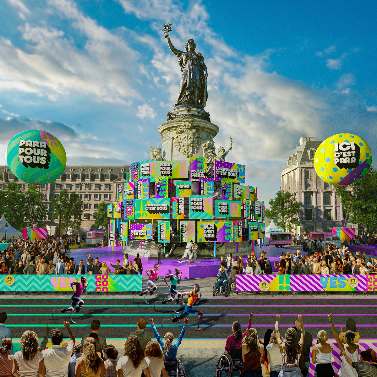 LES PARALYMPIQUES, C’EST NOUS !!
Et c’est vous aussi ? 😉

Mobilisation générale pour la Journée Paralympique :
RDV dimanche 8 octobre, Place de la République à Paris pour montrer qu’à 1 an de nos Jeux Paralympiques, la France et les Français sont prêts 🔥