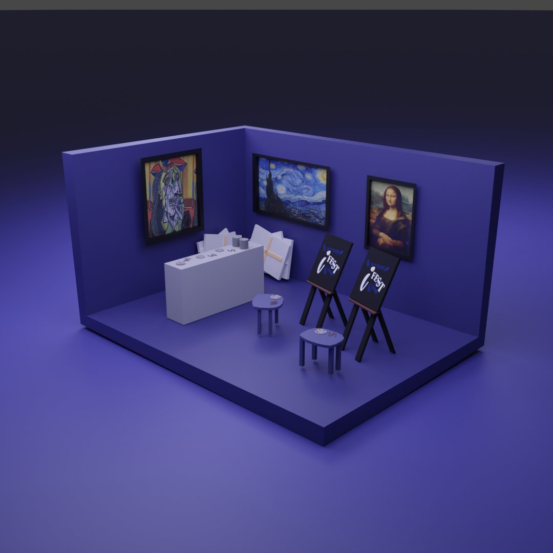 Wizof3D's tweet photo. 🚨
NEW POST!!
TODAY I MADE A ART STUDIO!!

#influencer #art #painting #blender #blender3d #blendercommunity #3dpainintg #3d #3dart #3dmodel #3dmodelling #explore #explorepage #exploremore #graphicdesigner #graphicdesign #artstudio #paint #picasso #museum https://t.co/YPqUW3DXUl