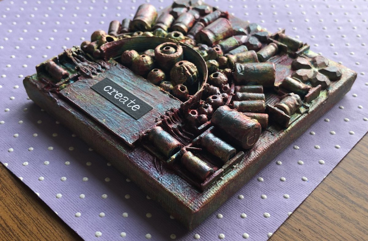 ButtonSteampunk's tweet image. #create #canvas #canvaspainting #canvasart #mixedmedia #assemblage #assemblageart #inspirationalquotes #inspirational #steampunkbutton #rainbow #rainbowart #rainbowartwork