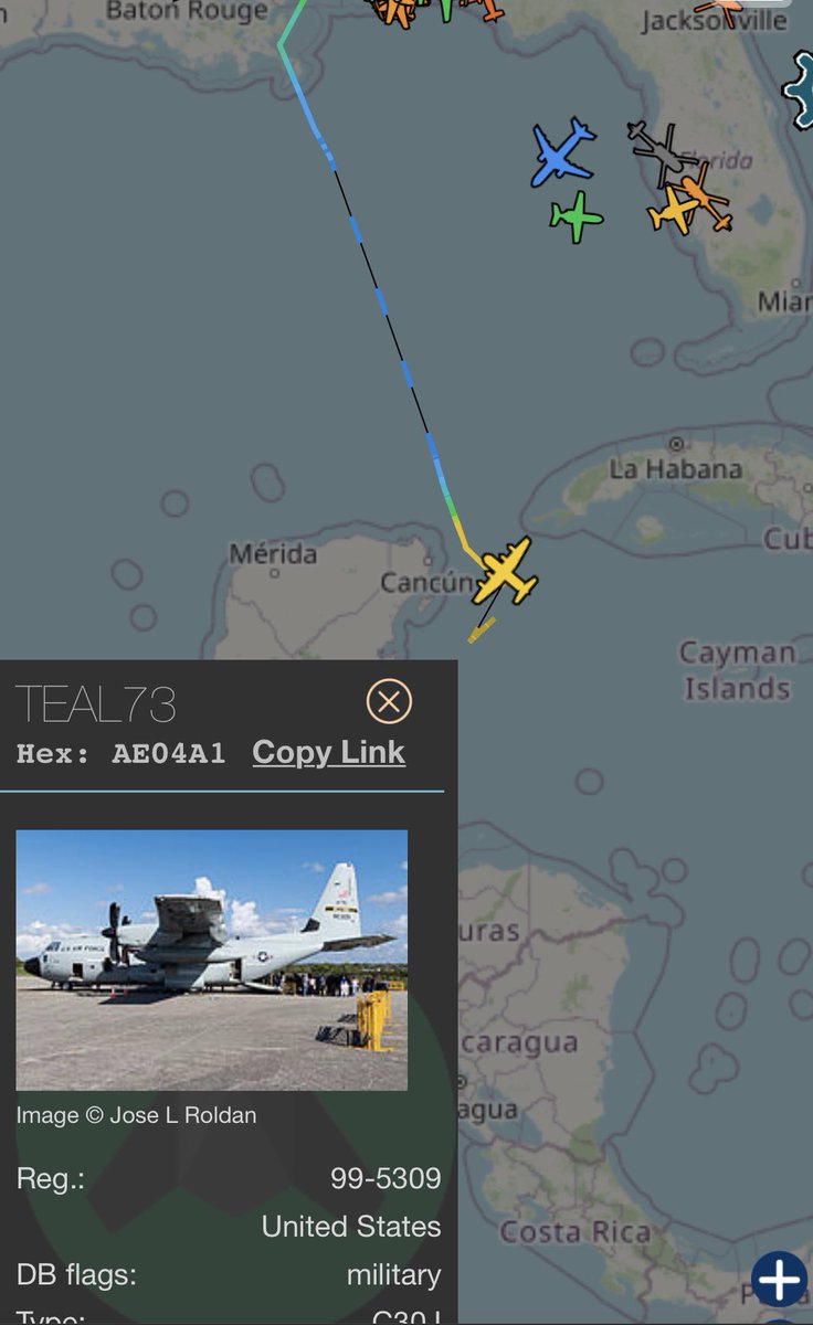 Hurricane hunter TEAL73 is currently in #Idalia doing what she does best.