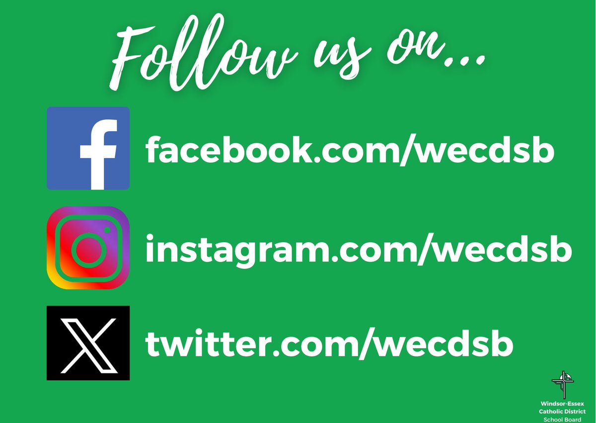 With the new school year just around the corner, you can stay in the loop about what's happening in the <a href="/WECDSB/">WECDSB</a> by following us. As well, each school has its own social media accounts to give you the inside scoop on school-specific information. #WECDSB