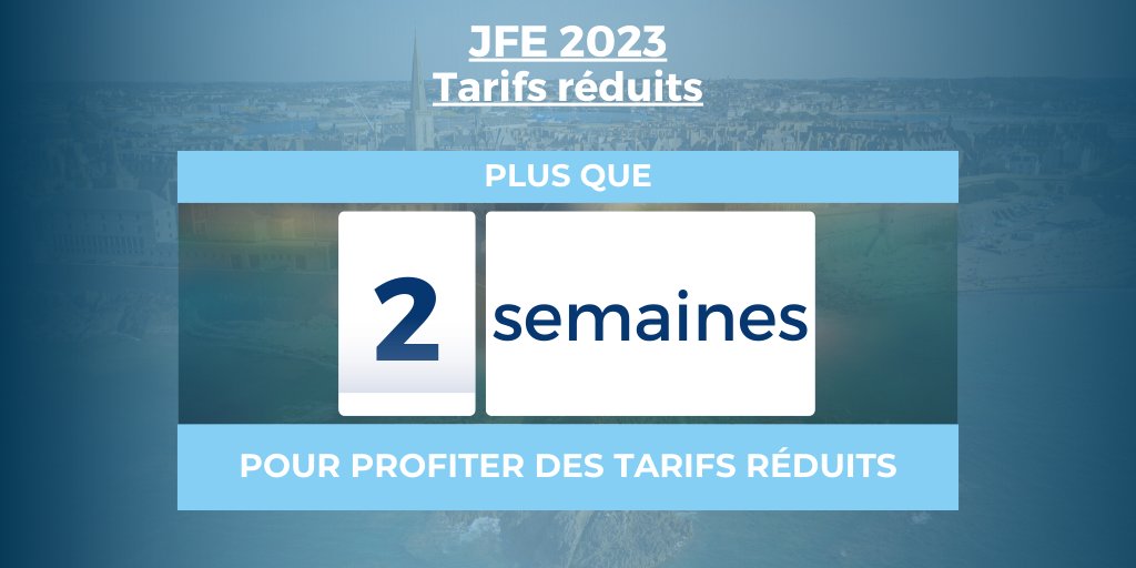 #JFE23 : Plus que 2 semaines pour profiter des tarifs réduits ! 

Ne manquez pas l’opportunité de participer aux journées françaises de l’épilepsie à un prix avantageux !
 ➡️ congres-jfe.com/register.aspx?… 

#epilepsie #tarifsreduits #congres
