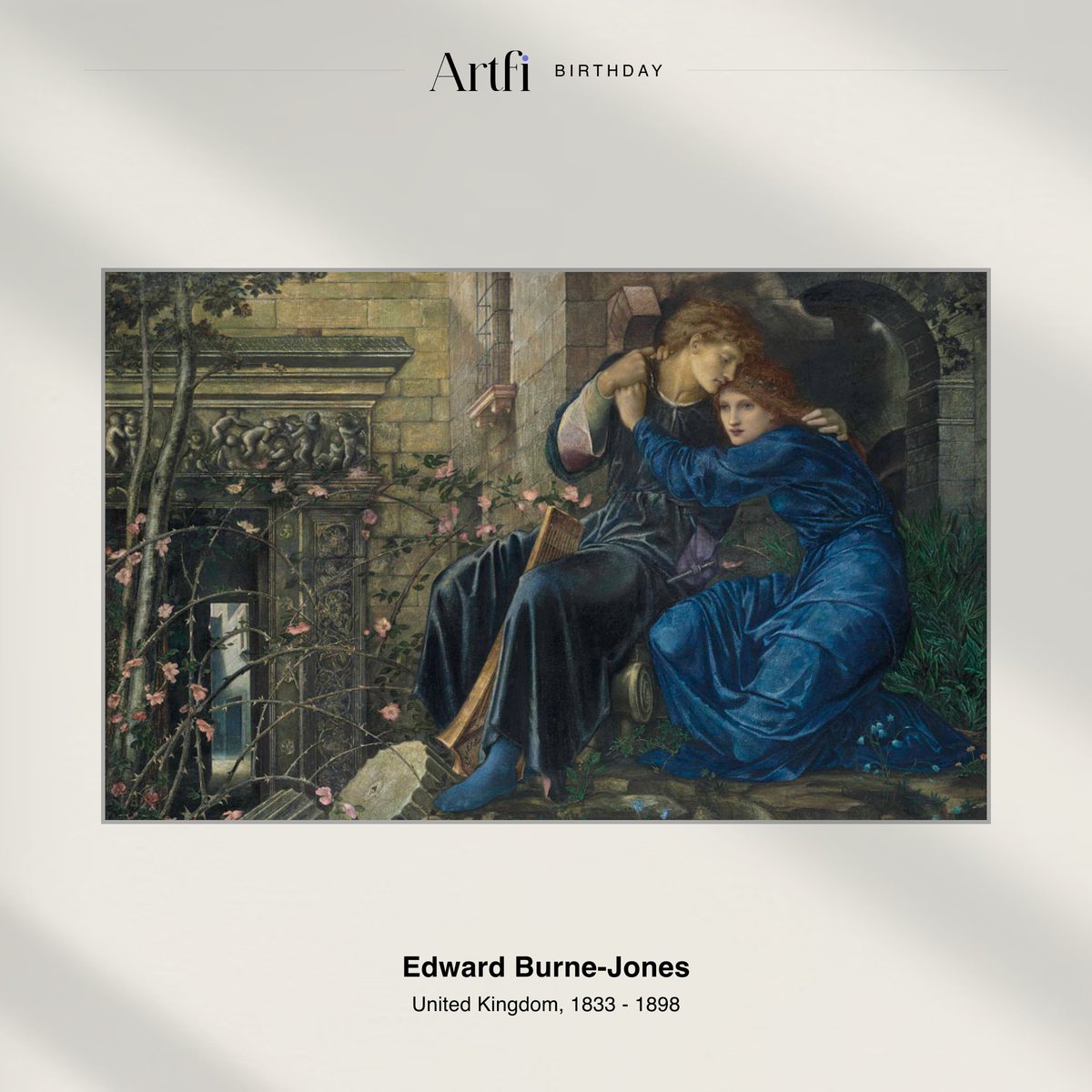 Edward Burne-Jones, the English Pre-Raphaelite painter known for his romantic and mythological works, was born on this day in 1833. His legacy continues to inspire and influence artists around the world. #EdwardBurneJones #PreRaphaelites #EnglishArt #ArtHistory