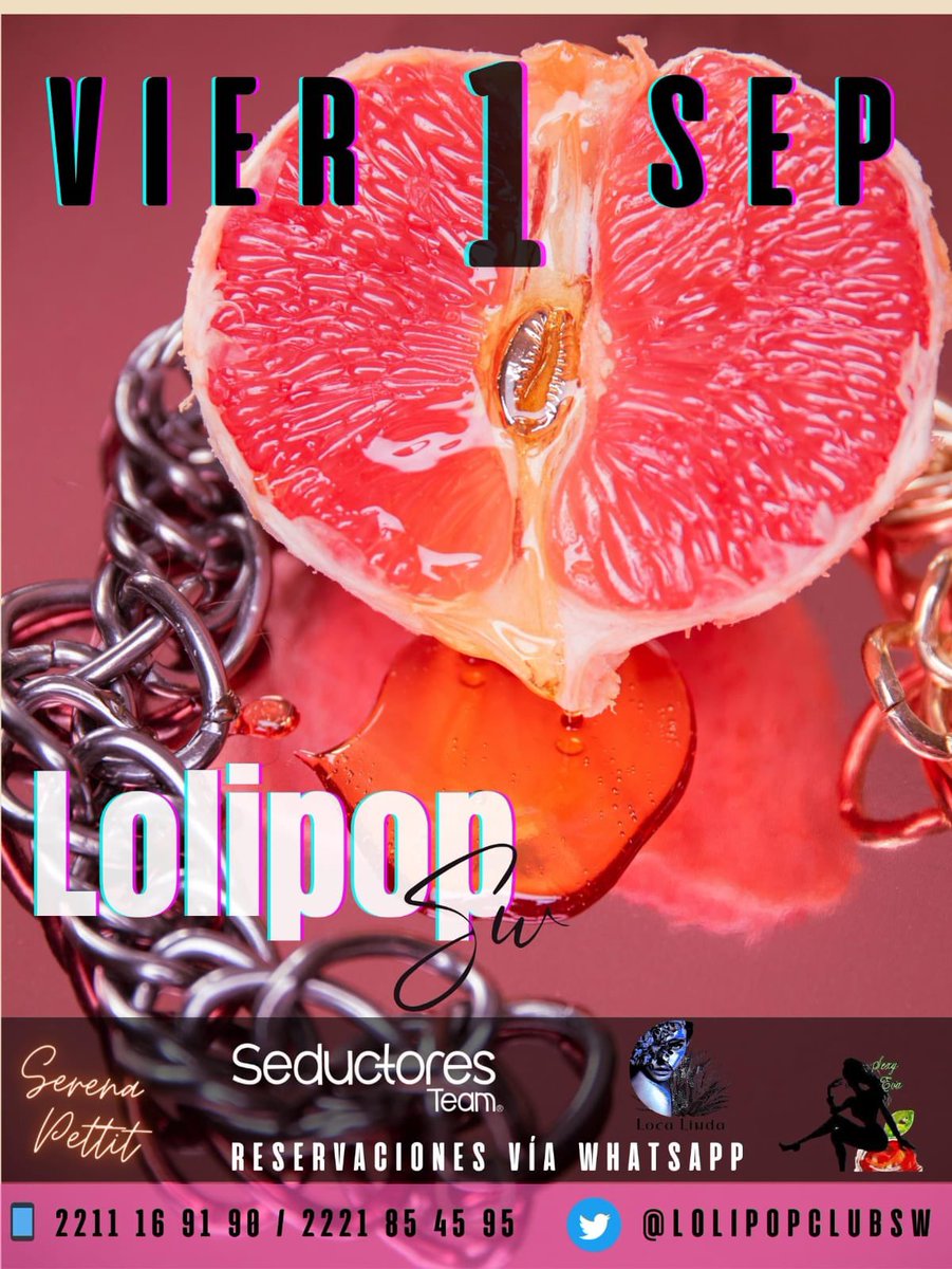 Listos para el Viernes????? 🤩🤩
Con mil ganas de verlos, 🍭 recuerden que en <a href="/LolipopSwClub/">Lolipop Club Sw 🍭</a> puedes amanecer 😏 con el mejor ambiente 
Y que les cuenten quienes se han curado con nosotros 🤭🍭 *FALTAN 4 DÍAS* 😈