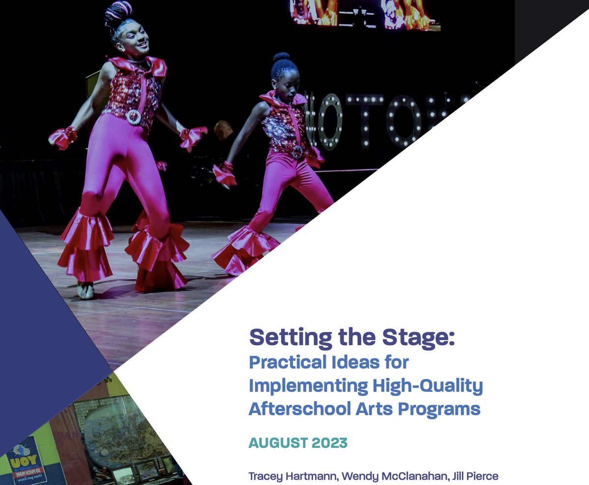 TEAMBOOST's tweet photo. Practical Ideas for Implementing High-Quality Afterschool Arts Programs - This brief highlights promising approaches, how to cut costs, and how to make programs available to more young people. https://t.co/MYxhDYpv1j via @WallaceFdn https://t.co/VZOfgUBRPz