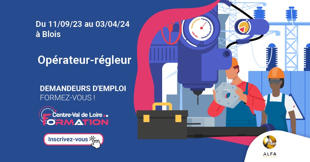 orientationcvl's tweet photo. #focusformation #industrie
Destinée aux demandeurs d’emploi, cette formation d'opérateur-règleur doit vous permettre d’acquérir les compétences nécessaires au métier d’opérateur-régleur. Prochaine session de formation le 11 septembre.
https://t.co/mWjDJFzVpG https://t.co/14x2sn2oWf