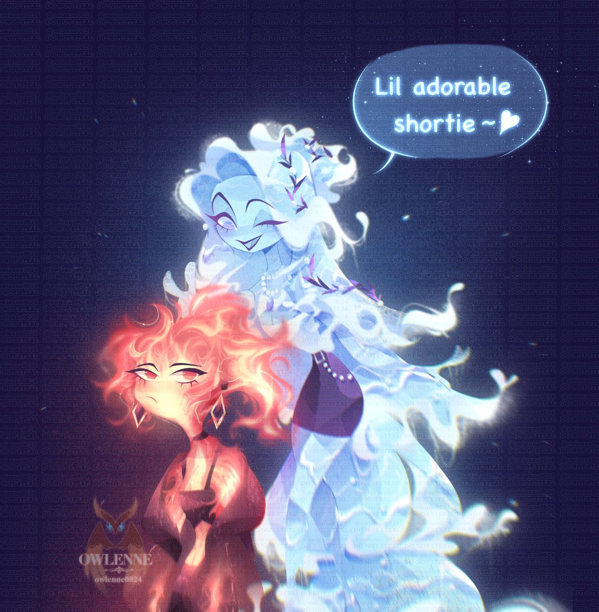 owlenne0024's tweet photo. Pele and Amphitrite ❤️💙
Amy used to tease Pele about her height. Pele pretended to hate it, but secretly she enjoyed it 👀
•
#art #owlenne #oc #elemental #elementaloc #elementalsona #digitalart #digitalartwork #digitalillustration #illustration https://t.co/cAtdwXnmnl