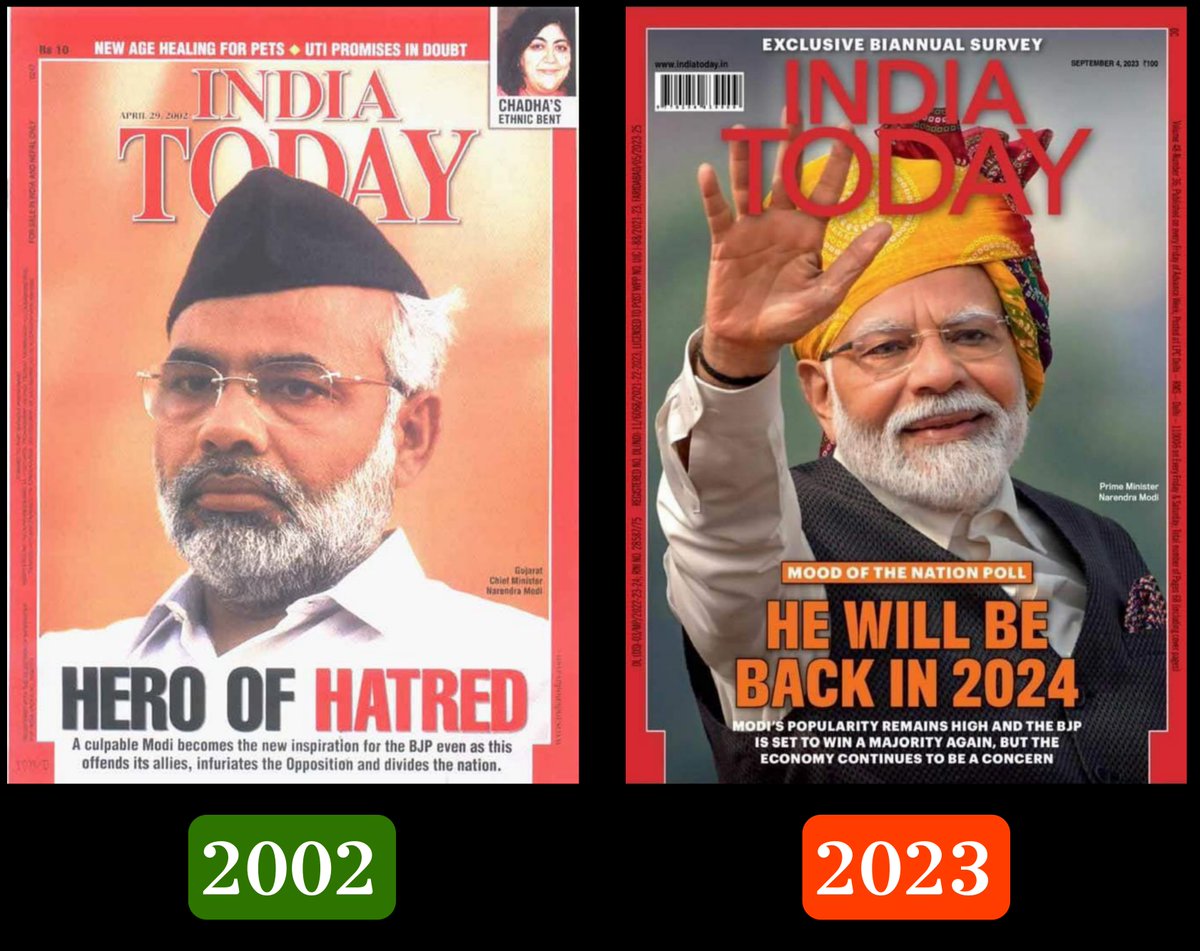 KreatelyMedia's tweet photo. India Today has come a long way https://t.co/vsddmleiQs