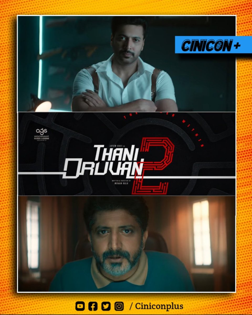 Ciniconplus's tweet photo. #ThaniOruvan2 is official now. 

#JayamRavi - #Nayanthara - #SamCS - #MohanRaja.

#CinemaUpdate #Ciniconplus #Cinemanews #cinema #cinemaupdates https://t.co/vCLq1K9pr9