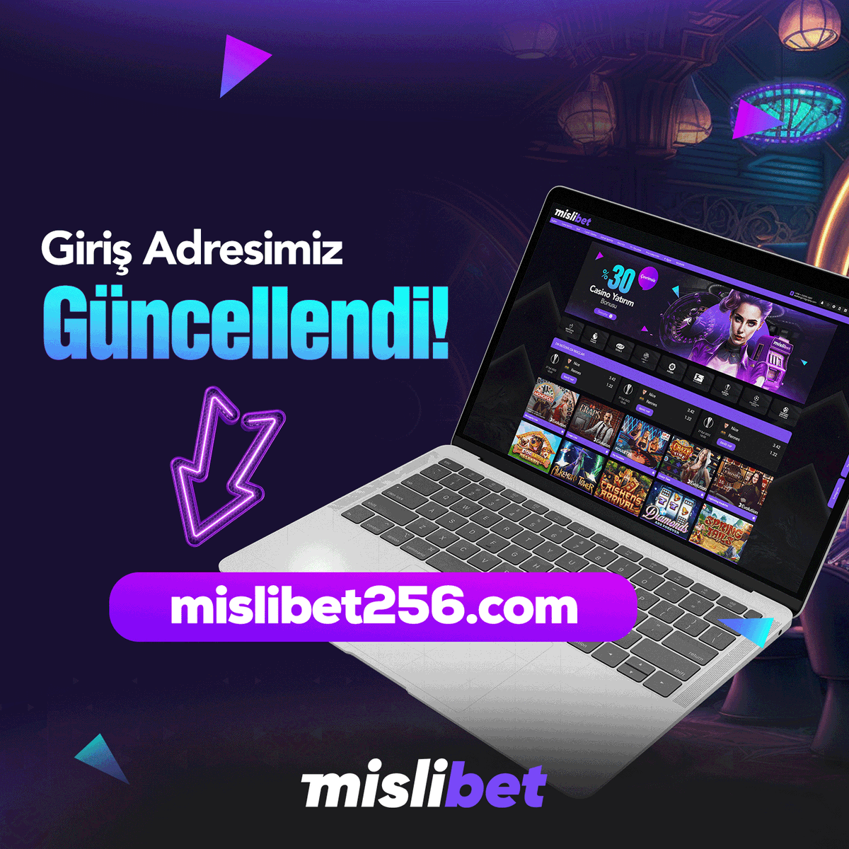 TrMislibet's tweet photo. 📢Değerli üyelerimiz #Mislibet giriş adresimiz Güncellendi!!

🔗 Güncel Giriş:  https://t.co/dnqQ105S6t

💰 Şanslı anlar ve keyifli kazançlar mekanı https://t.co/VmuPofibSy