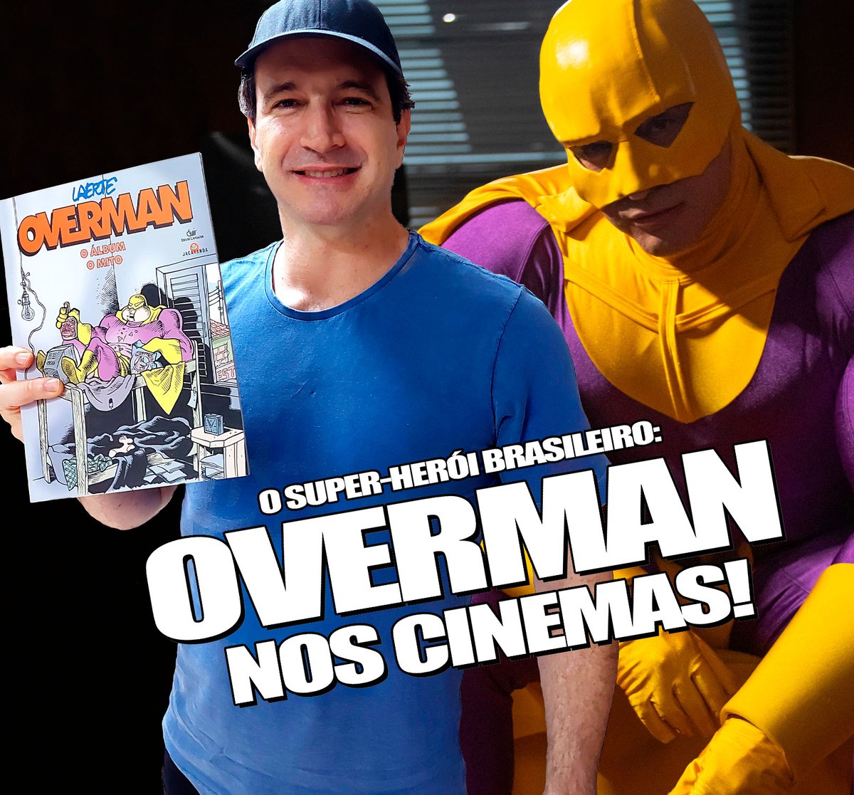 Overman: super-herói de <a href="/LaerteCoutinho1/">Laerte</a> vira filme com Caco Ciocler no papel principal e visitamos o set de gravação!

Matéria especial no site e vídeo no canal. Segue o fio>>