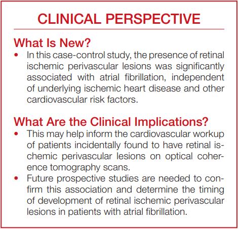 The eye-heart connection: retinal ischemic perivascular lesions (RIPLs) on OCT scans might indicate atrial fibrillation. #AHAJournals <a href="/cybakhoum/">Christine Bakhoum</a> <a href="/YaleMed/">Yale School of Medicine</a> <a href="/MathieuBakhoum/">Mathieu Bakhoum</a> <a href="/YaleOph/">Yale Ophthalmology</a> ahajrnls.org/3QYeuBt