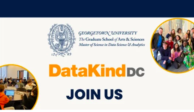 DataKind's tweet image. #DataKinders local to #WashingtonDC!! @DataKindDC is partnering with @GeorgetownDSAN  to host an in-person #DataDive on Saturday, Sept. 16, with local volunteer #datascientists. The event is free and open to anyone with an interest in using #dataforgood. 
meetup.com/datakind-dc/ev…
