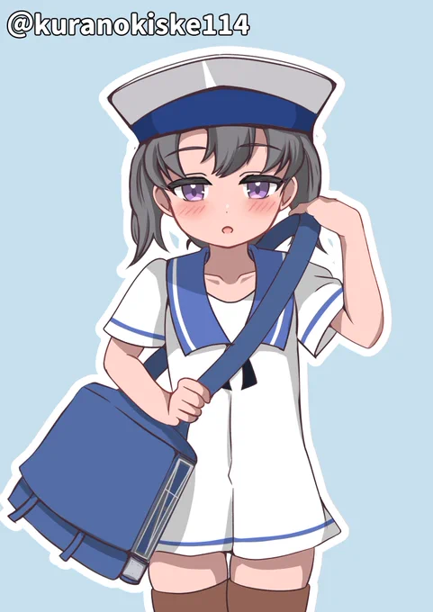 昭南ちゃん#艦これ版深夜の真剣お絵描き60分一本勝負 #艦これ版真剣お絵描き60分一本勝負_20230828 