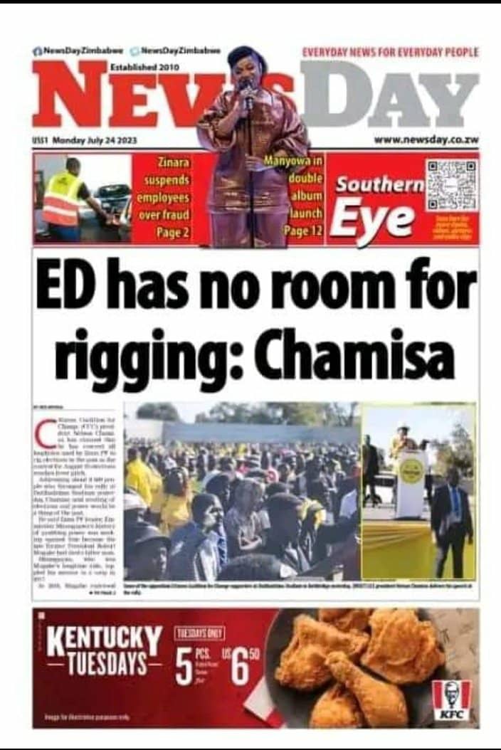 DrCros92's tweet photo. @nelsonchamisa Tsvaga basa iwe you are to young and immature to rule. Zimbabweans have spoken their will ED ndiye akatohwina. You always oppose yourself https://t.co/c5RqJD3uuM