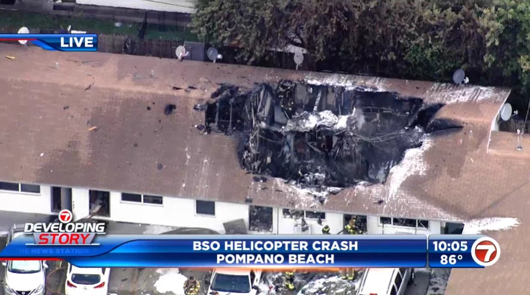 BSO medic helicopter crash in Pompano Beach, FL; two dead, 6 injured ...