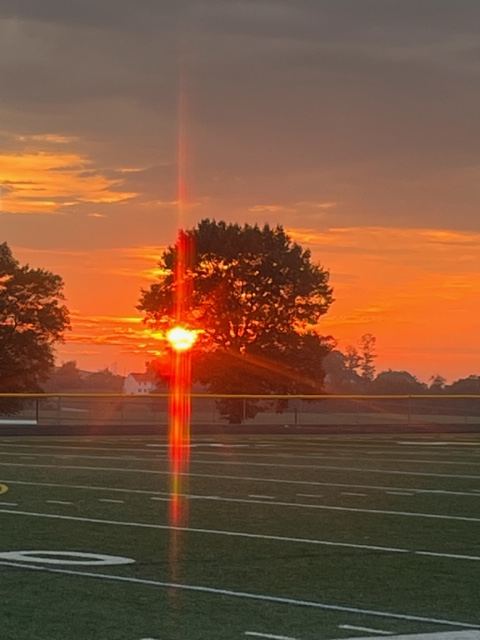 This was the view the Seniors had this morning at the Senior Sunrise. Great start to the first full week  at EYHS for the Class of 2024.
