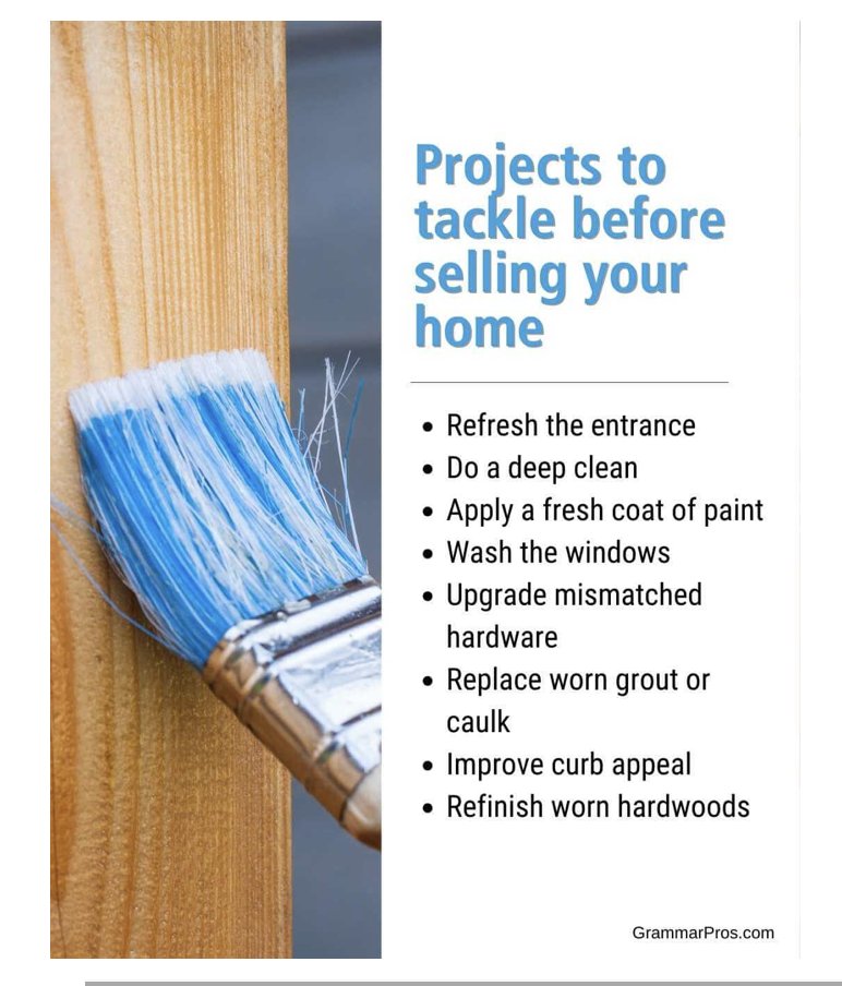 reishomesearch's tweet image. A few simple changes can help you get more money when it&apos;s time to sell. #sellingyourhome #sellingyourhometips #sellingprocess #homeselling #homesellertips #grammarpros #realestatetips #realestateadvice #homeseller