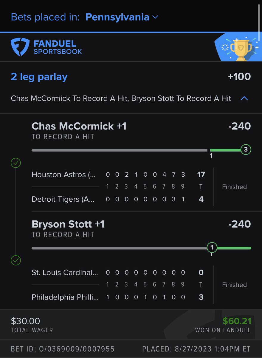 +1.5U Hit Parlay 💰💸

Baseball has been treating the team well!

Get an entire WEEK on us! 🫡🌶️
#LegacySportsLounge 

Sign up today to get a taste of every major market, everyday!  👀🔥

whop.com/legacy-sports-… 

🤴🏽🤴🏽🤴🏽

#GamblingX #sportsbet #sportsbettingpicks