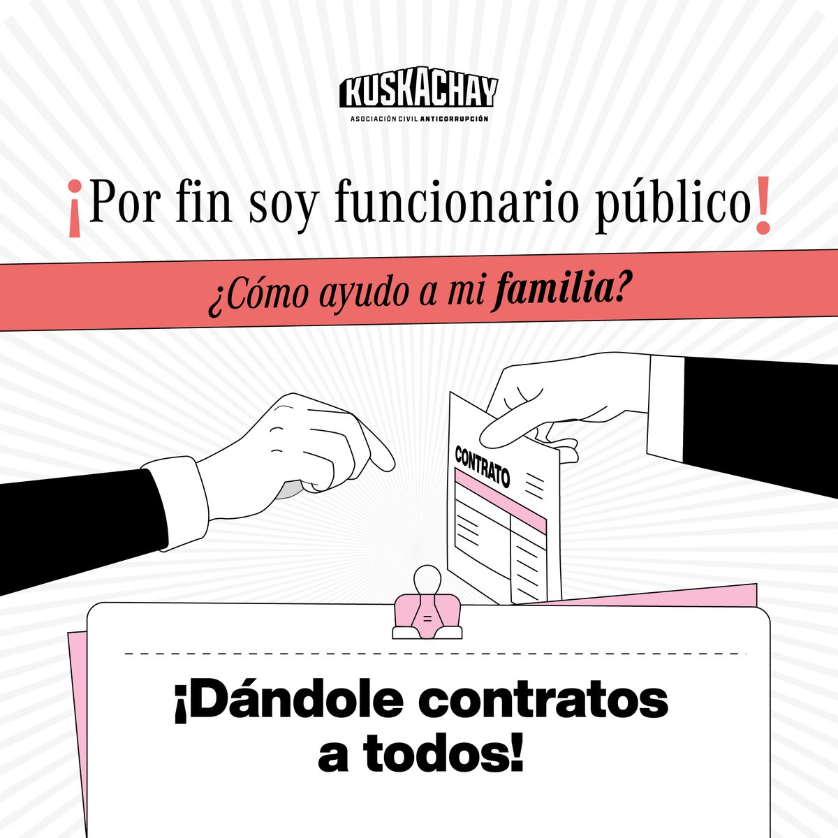 DNA_peru's tweet photo. Pero qué bendición tener a un funcionario público en la familia, no?
Funcionarios públicos atrapados en la telaraña de la corrupción 🔍💼 Eso es lo que ha estado pasando con 64 familiares de congresistas y ministros, quienes se han beneficiados con contratos jugosos en el Estado https://t.co/4AySHrciOm