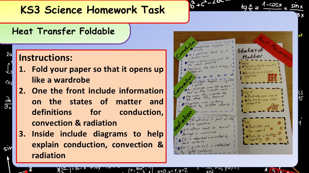 Here's an idea for a small homework task to use with students to help with their revision!  #ukedchat #science #sciencerevision #nqtchat #ittchat #aussieED #edchat #aqabiology #aqaphysics #aqachemistry