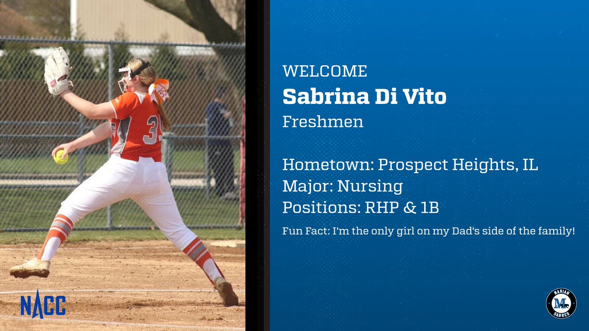 🌟 Sabrina Di Vito 🌟
We are pleased to introduce Sabrina to our 2023/2024 class! Welcome to the Sabre family!