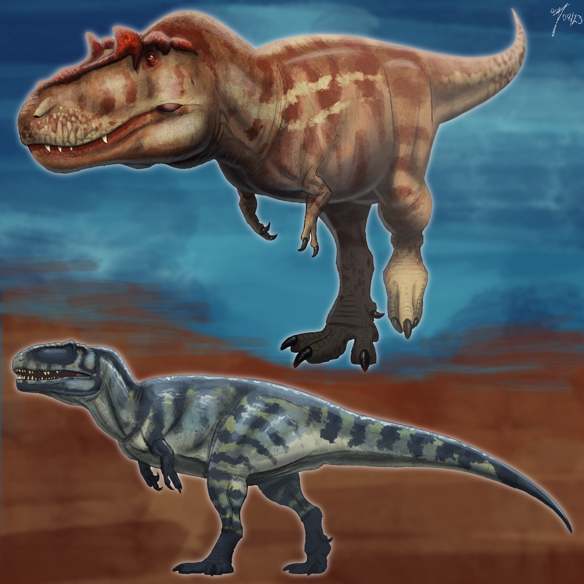 Tyrannotitan Vs Tyrannosaurus