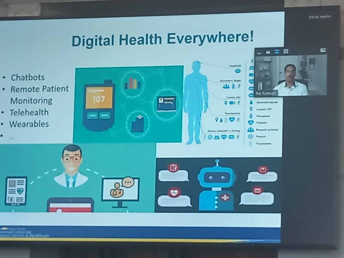 Muy interesante, como integrar tecnología en los procesos #FactorHumano, #SaludDigitalUIMP, con casos reales, con <a href="/RajRatwani/">Raj Ratwani, PhD</a>