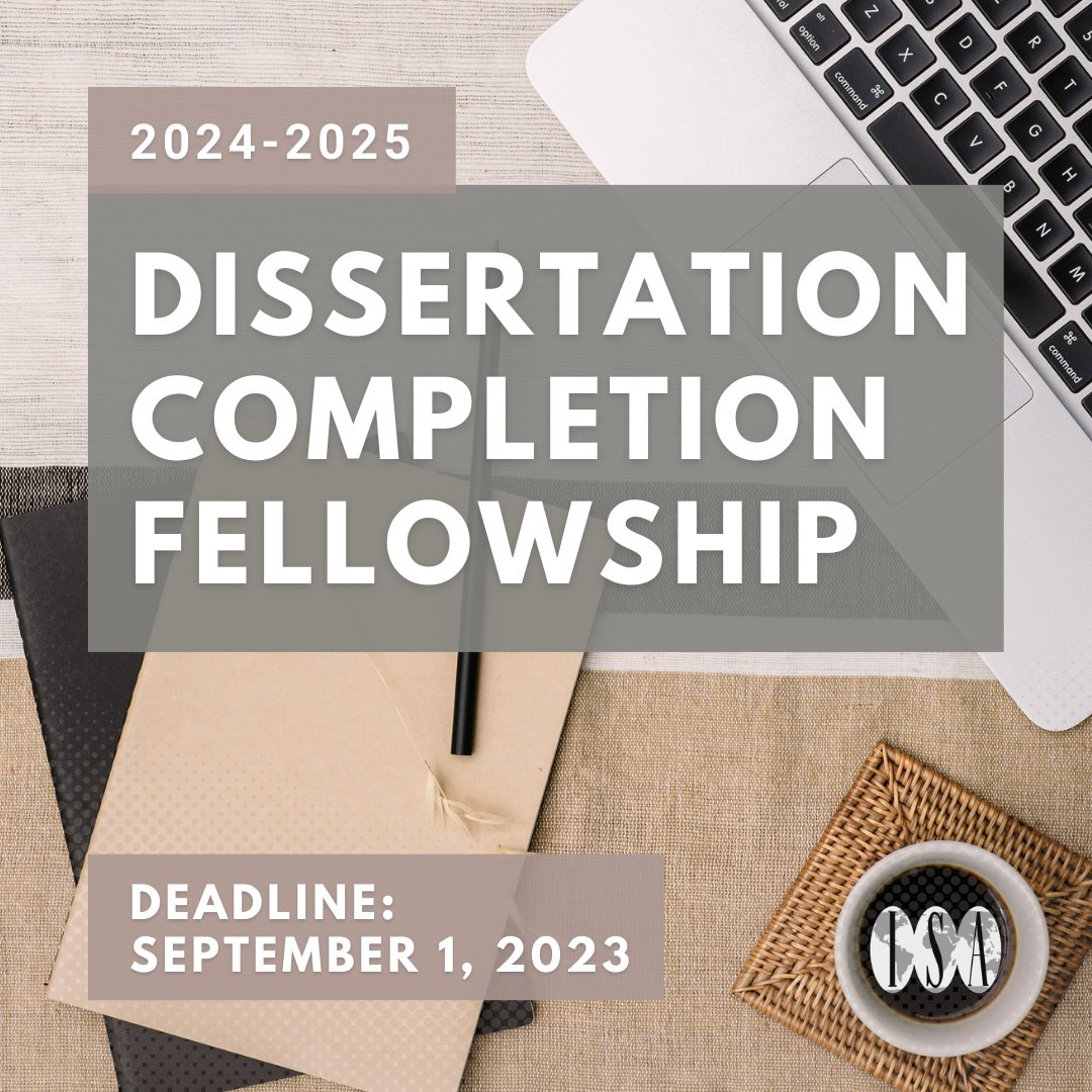 Applications for the 2024 to 2025 Dissertation Completion Fellowship will close on September 1st. More information on eligibility and submission details can be found here: ow.ly/QpMg50OzAYH