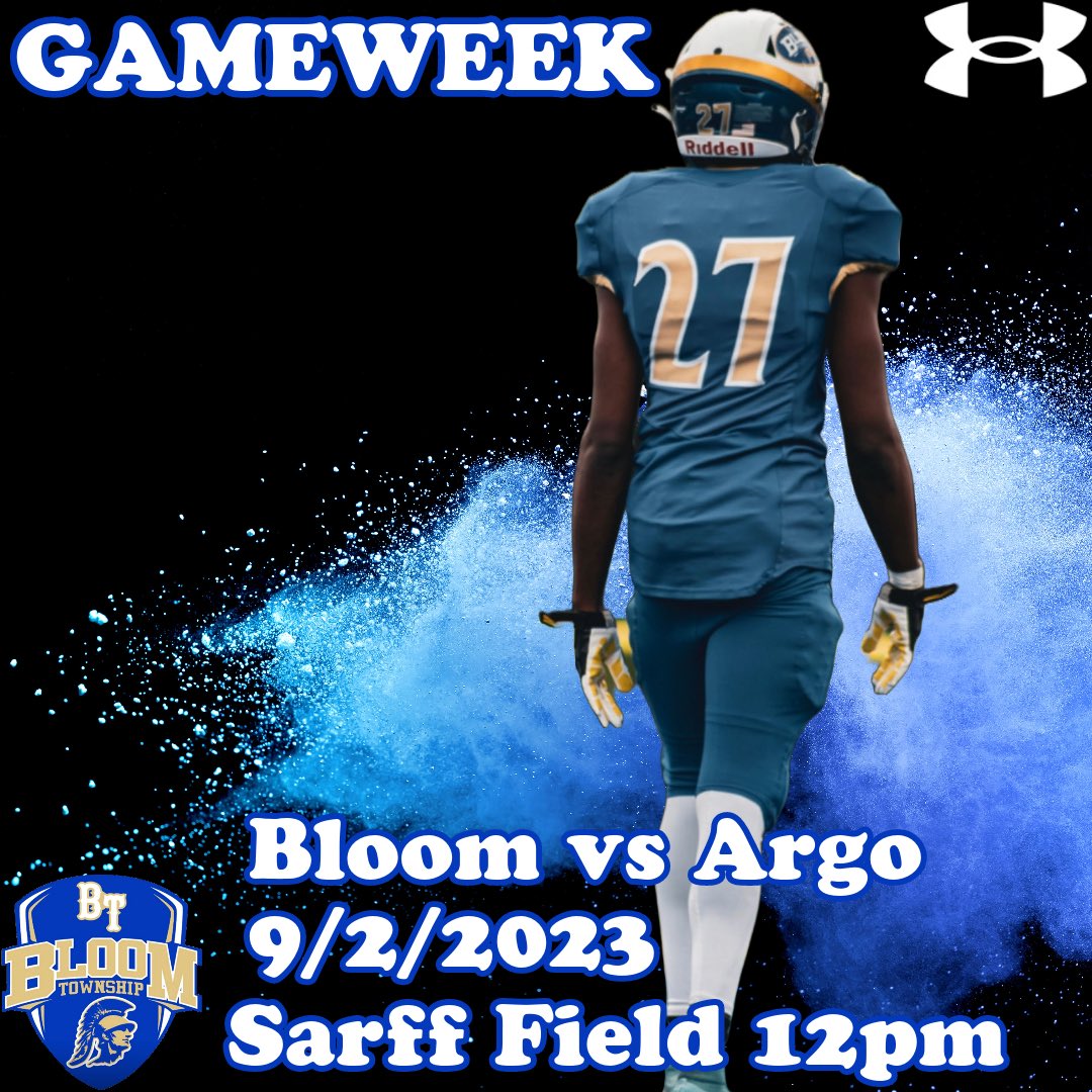 🆚Argo (Summit) 📆Saturday, September 2, 2023 📍Chicago Heights, IL (Sarff Field) ⏰ 12:00pm CT 📺 TBD #NewEra #Wecoming #BTnation 🏈🔵⚪️