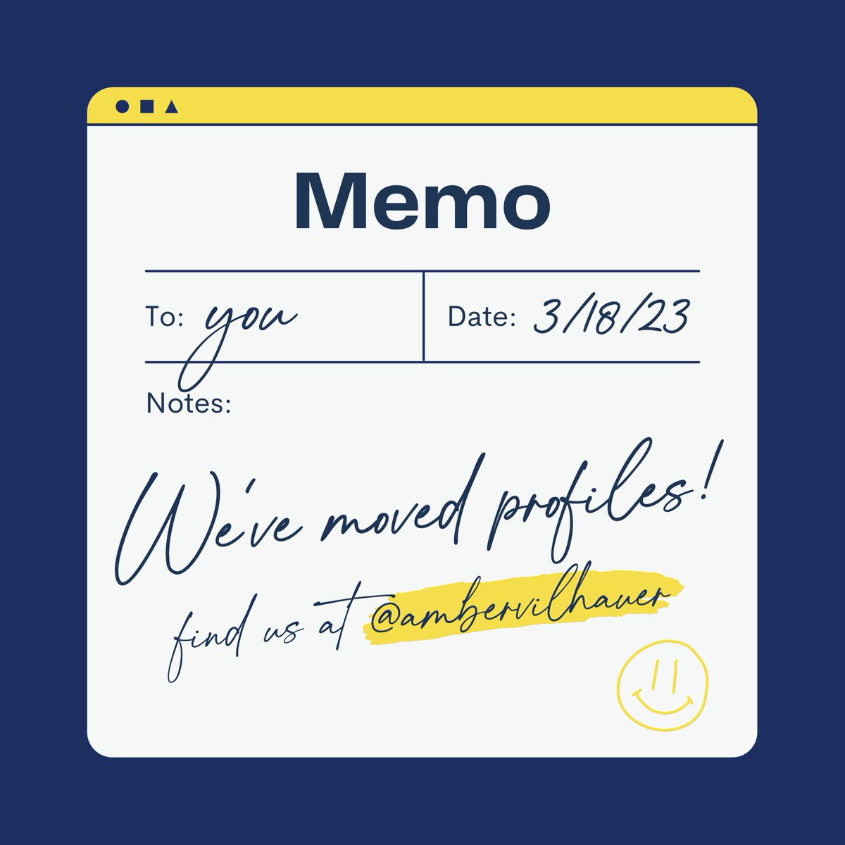 🚚💨 We’ve moved profiles...and PLATFORM! 🚚💨

From now on, you can find all things AmberV and NGNG at 👉 instagram.com/ambervilhauer/ 👈

Can't wait to connect with you there! #BetterTogether