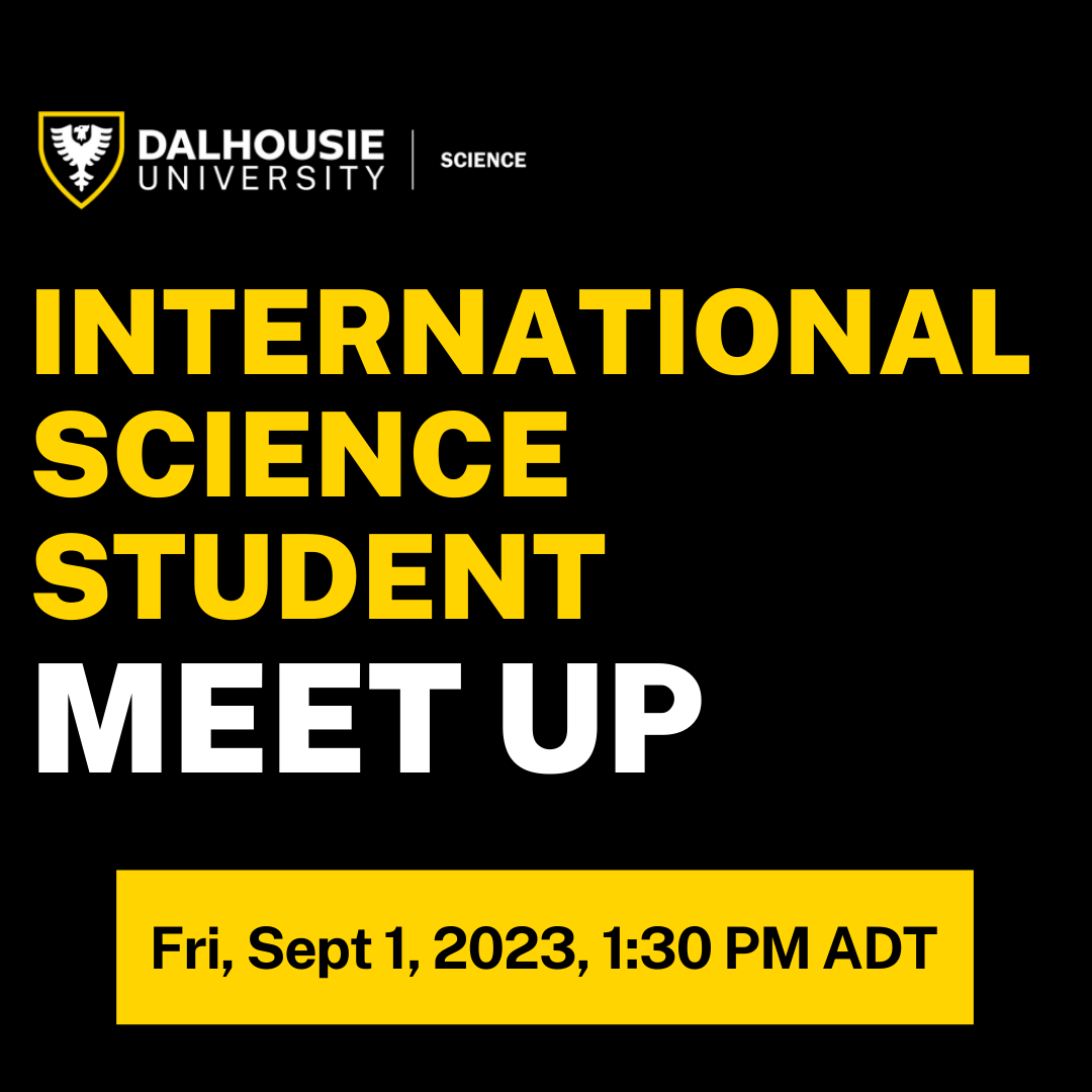DalScience's tweet photo. Are you an international student in science starting your first term at DAL?

Join the Faculty of Science for a casual meet-up on Sept. 1st at 1:30pm. We'll begin our day at the Studley Quad then walk down to the Discovery Centre as a group.

Sign-up Here: https://t.co/cK6nHD51lW https://t.co/ttDiAjCzSS