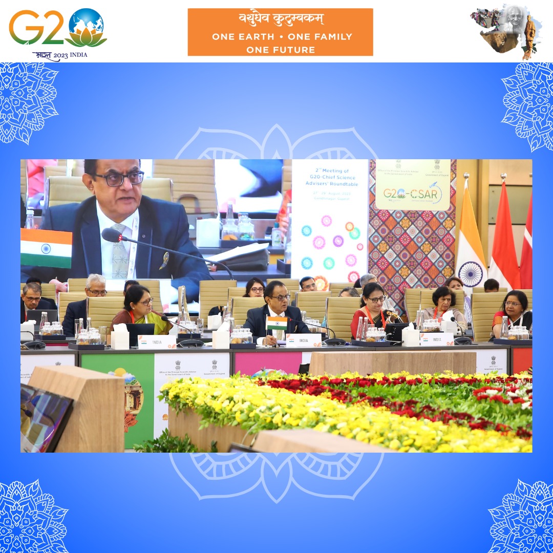 Session 3 on Diversity, Equity, Inclusion, and Accessibility in Science & Technology (S&T) is in progress at the 2nd CSAR at Mahatma Mandir. #G20CSAR #G20Gujarat #G20India @narendramodi @PMOIndia @CMOGuj @PrinSciAdvOff @PrinSciAdvGoI @G20_CSAR @g20org @InfoGujarat @PIB_India