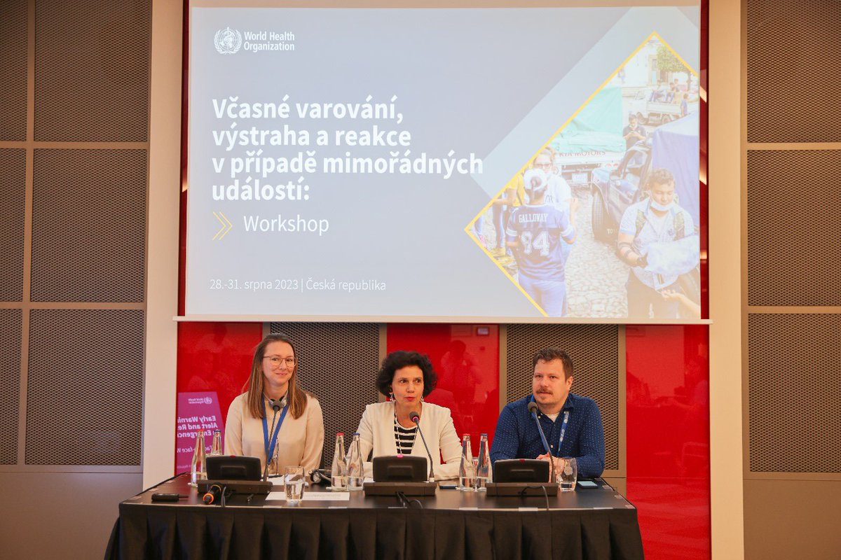 ZsofiaPusztai1_'s tweet photo. 🚨Excited to kick off the Early Warning Alert and Response workshop on safeguarding public health during emergencies! With collaboration between @WHO_Czechia & @WHO_Europe @ZdravkoOnline, and @szupraha, we're ready to take on health challenges together. #EWAR #PublicHealth https://t.co/7WCLVZZLwX