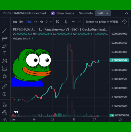 PepeChad_guru's tweet photo. 👉🏻Slow but steady #memecoin price action!

Last week:
✅New ATH
✅2k microcap reached
✅1,700,000,000 #PEPECHAD STAKED https://t.co/oRaCBPX82N
