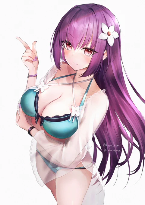 水着スカディ様 ニットと水着差分できた! #FGO
