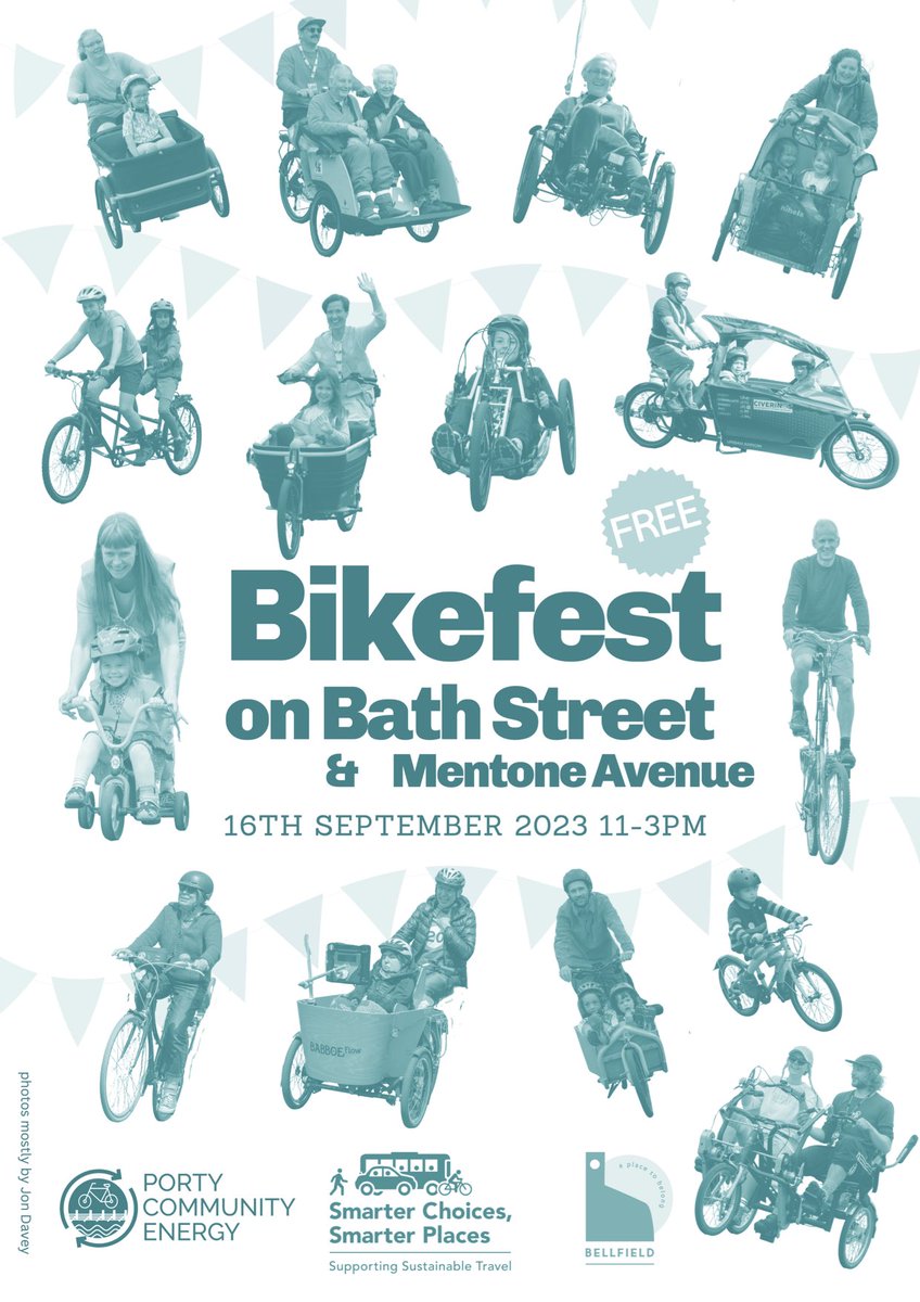 Can you help out at Bikefest on the 16th September? 

We are looking for volunteers. Please drop us a message or email us at portycommunityenergy@gmail.com Thank you! 💚🙏

#portobello #edinburgh #bikefest #volunteering #community #climateaction #activetravel