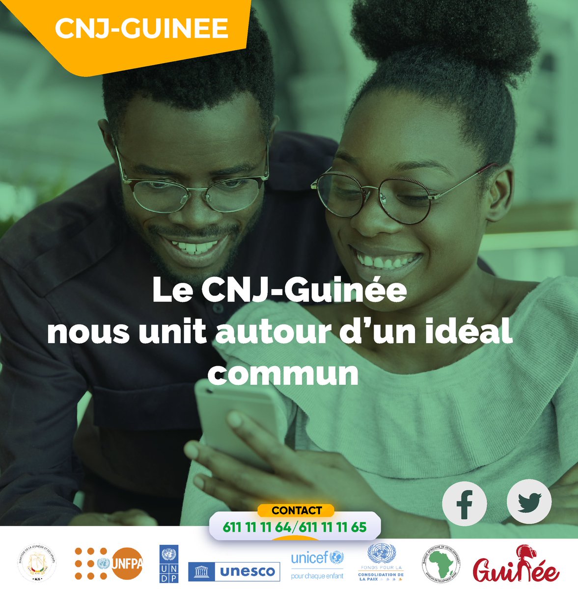 👉👉CNJ GUINÉE 👈👈
<a href="/pvnuguinee/">VNU Guinée</a> 
<a href="/PNUDGuinee/">PNUD Guinée</a> 
<a href="/MJS_GN/">Ministère de la Jeunesse et des Sports</a> 
<a href="/PBF_Guinee/">Fonds pour la Consolidation de la Paix-Guinée</a> 
<a href="/unfpa_guinee/">UNFPA GUINEE</a>