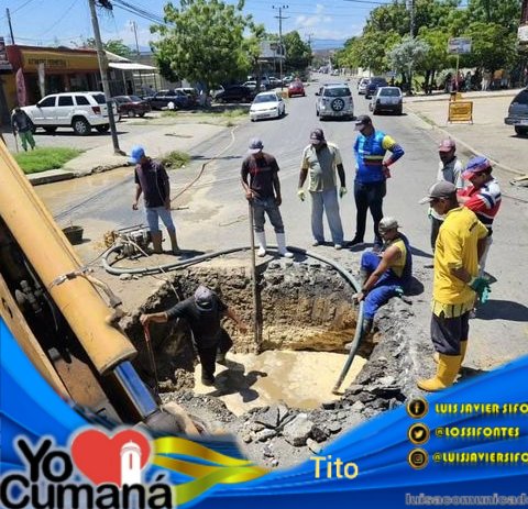 YO♥️CUMANÁ | #29Ago ℍ𝕀𝔻ℝ𝕆ℂ𝔸ℝ𝕀𝔹𝔼 || Estamos Activo, con la voluntad de avanzar en los trabajos.🚧 Que nos permite mejorar, la red de agua servida de la ciudad #Cumana Munp #Sucre 🔴.@lossifontes 🔴.@Titomara4 🔴 #DONNALISI #ConéctateConMaduro