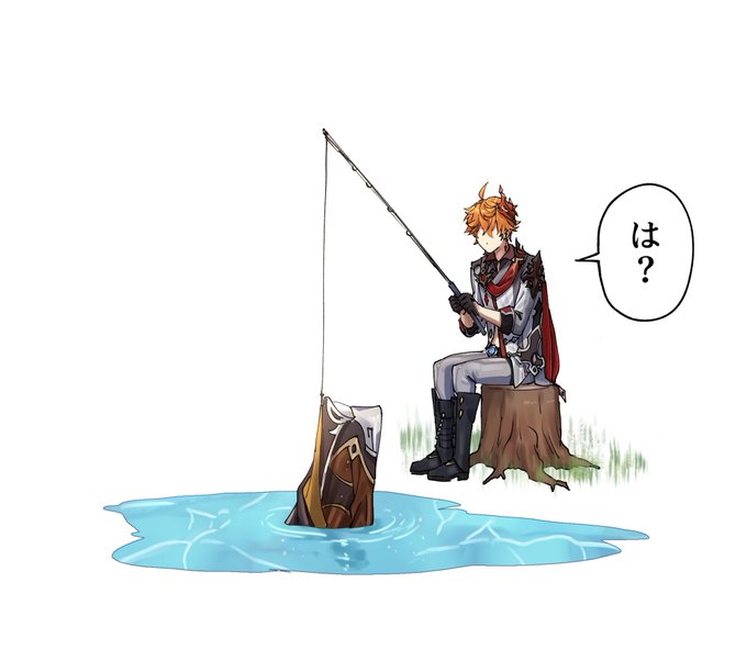 「bangs fishing rod」 illustration images(Latest)