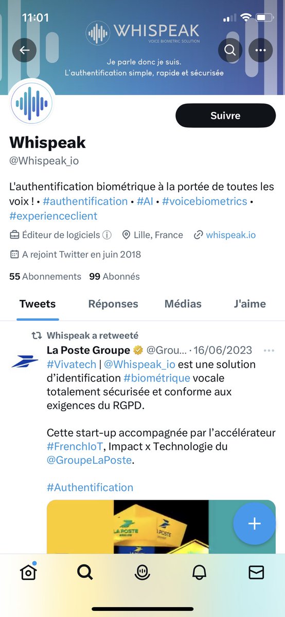 Mebskii's tweet photo. @LaFrenchCom est la société française qui a contacté la société @Whispeak_io afin d’effectuer l’authentification de voix, qui n’était que préliminaire d’après un responsable de ladite entreprise. https://t.co/FEpwNvkfzh