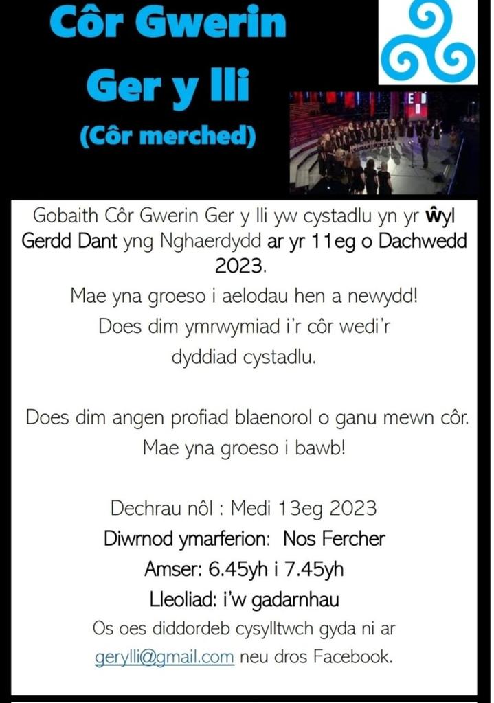 Côr Merched Ger y lli tweet media