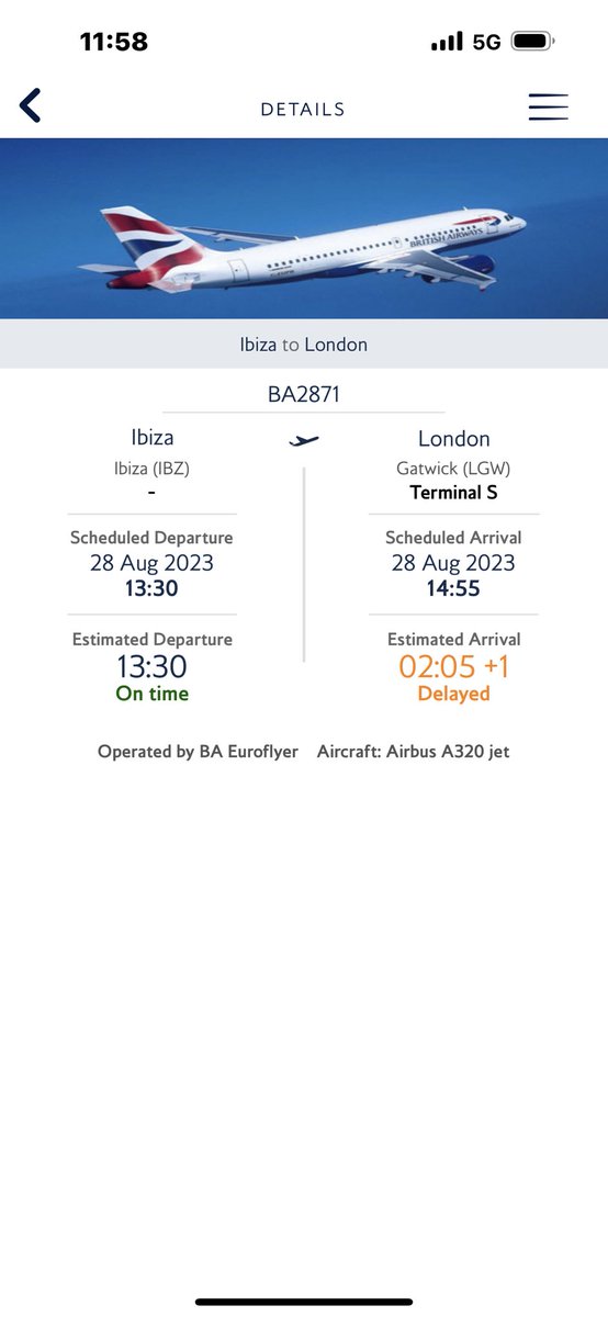 Dear @British_Airways - could you explain the arrival time please? Are we diverted but you're not telling us yet? Important to know more details please as the airport say nothing.