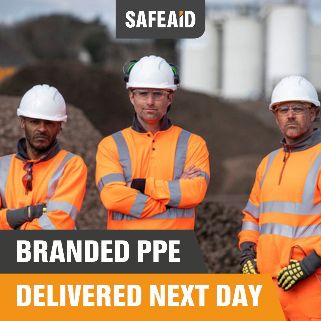 SignalPPE's tweet photo. It's true! We offer next-day delivery on your custom-branded PPE! 🚀

Our dedicated team produces your branded PPE to the highest quality ✅

Reach out to us at sales@safeaid.co.uk to enquire.

#NextDayDelivery #CustomPPE #BrandedPPE #NextDayPPE https://t.co/kmlyBOghEy