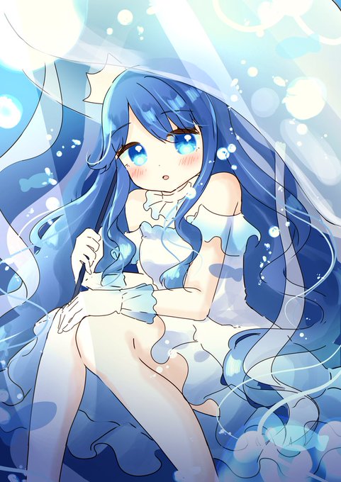 「jellyfish white dress」 illustration images(Latest)