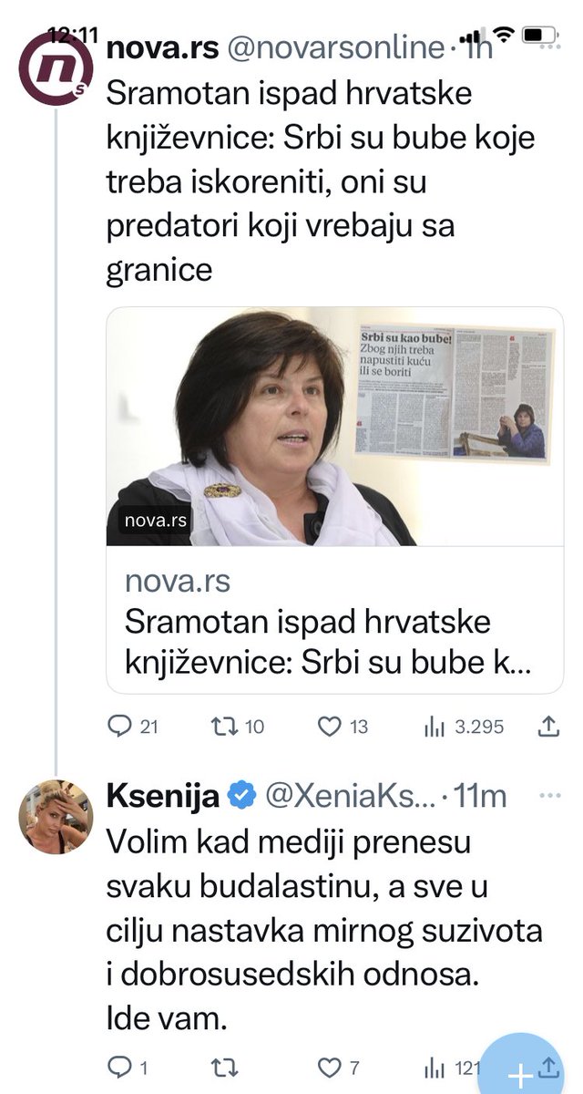 silviorudas1389's tweet photo. Њој смета што преносе , а изјава ове коплексашице јој је добра . https://t.co/MBe9p1EEgG