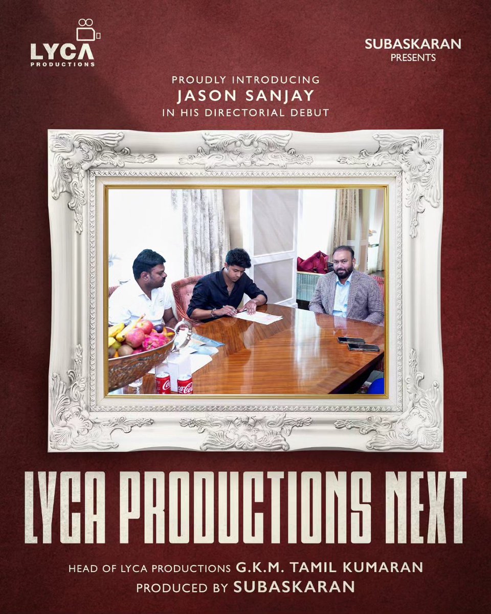 Otfcmyd's tweet photo. BIG NEWS: #ThalapathyVijay ’s son JASON SANJAY will make his directorial debut in LYCA with a big star on board. 

More details awaited.

@actorvijay @TVMIoffl @GuRuThalaiva @OTFC_Off @Jagadishbliss https://t.co/3a2hjZAx8U