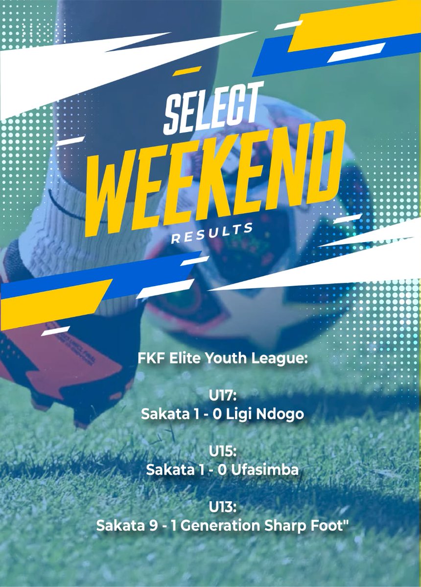 We say we are the best through the results after every game. 

#weekendgames #wethebest #SakataSoka #socceracademy #fkl #kpl