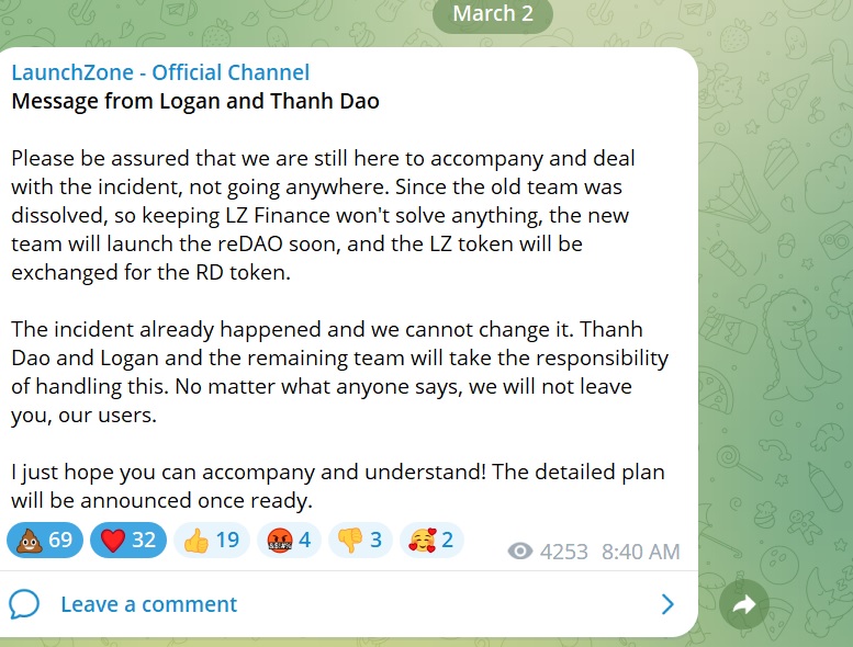 LaunchZone (LZ.finance) tweet media