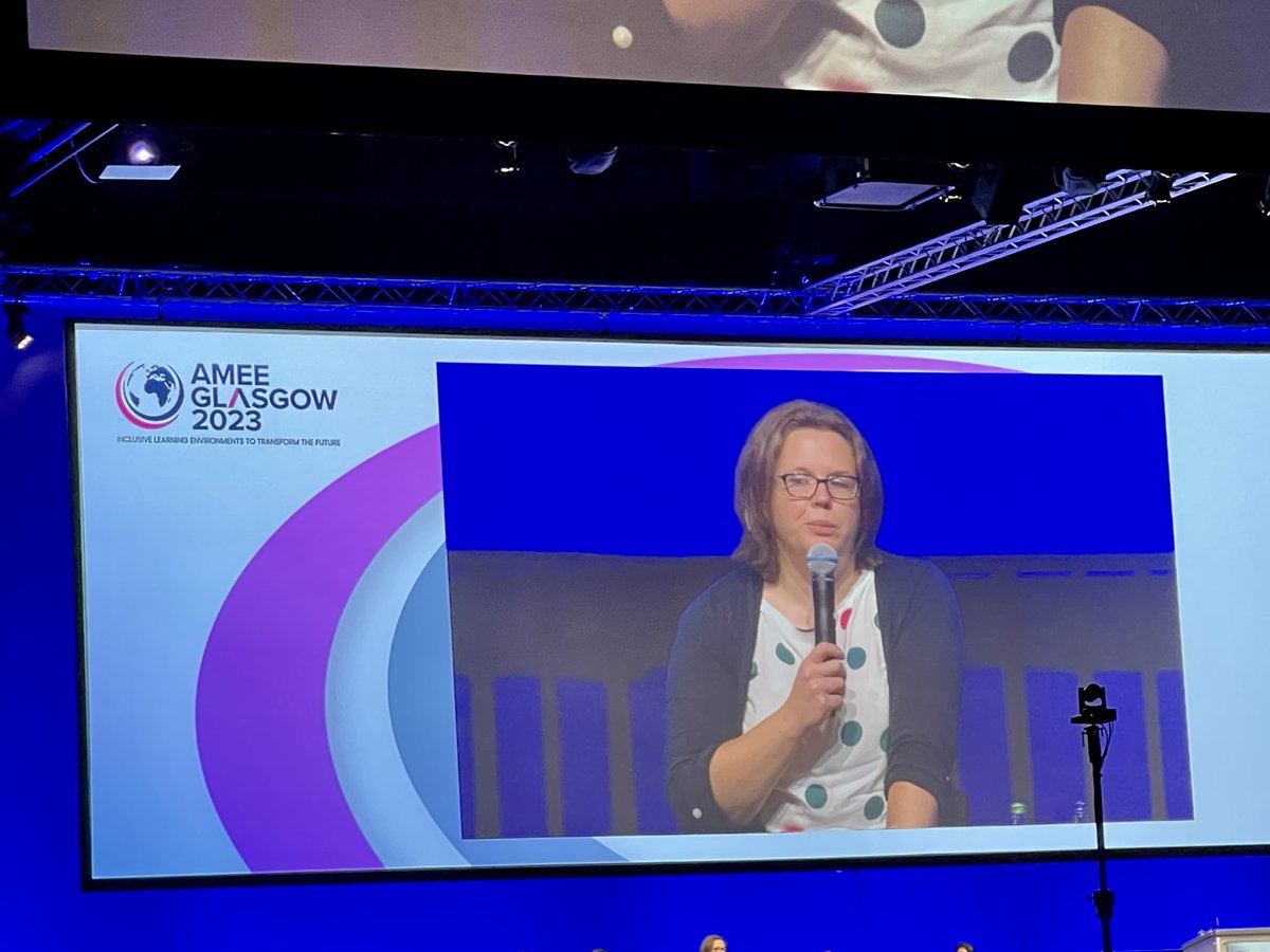 Loving the inclusion of powerful voices, especially @disableddoctors UK Dr. Caroline Bonner at the #AMEE2023 plenary. 🎉 #DocsWithDisabilities #AccessInMedicine #MedEd #DisabilityInclusion #DisabledMedEd
